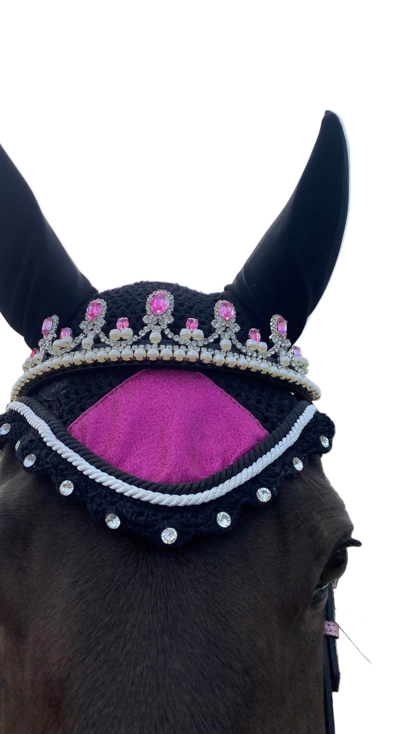 Frontalino Corona fucsia