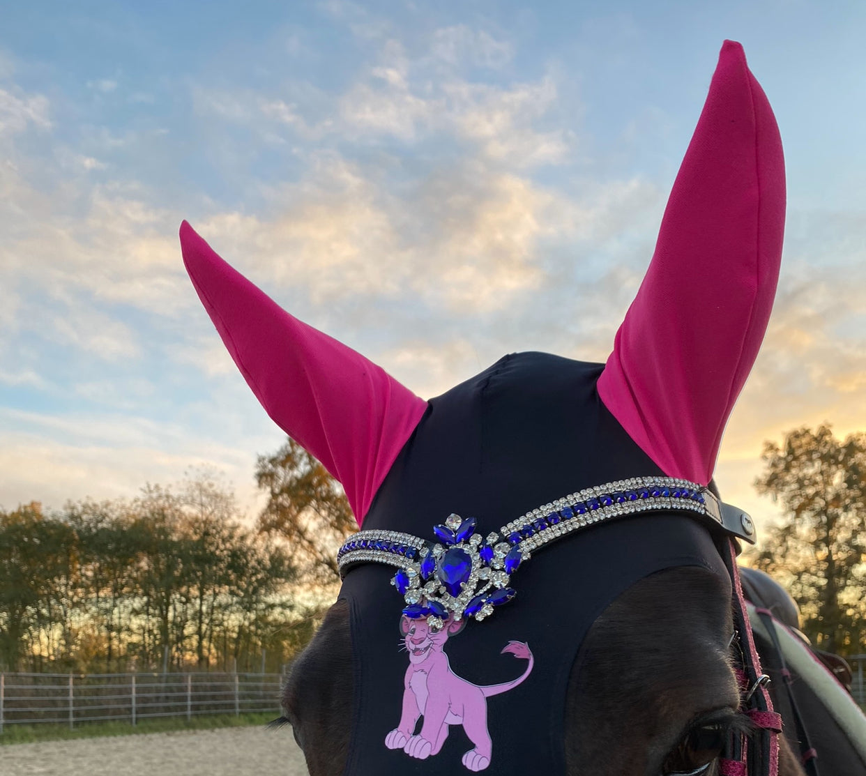 Frontalino diamante blu