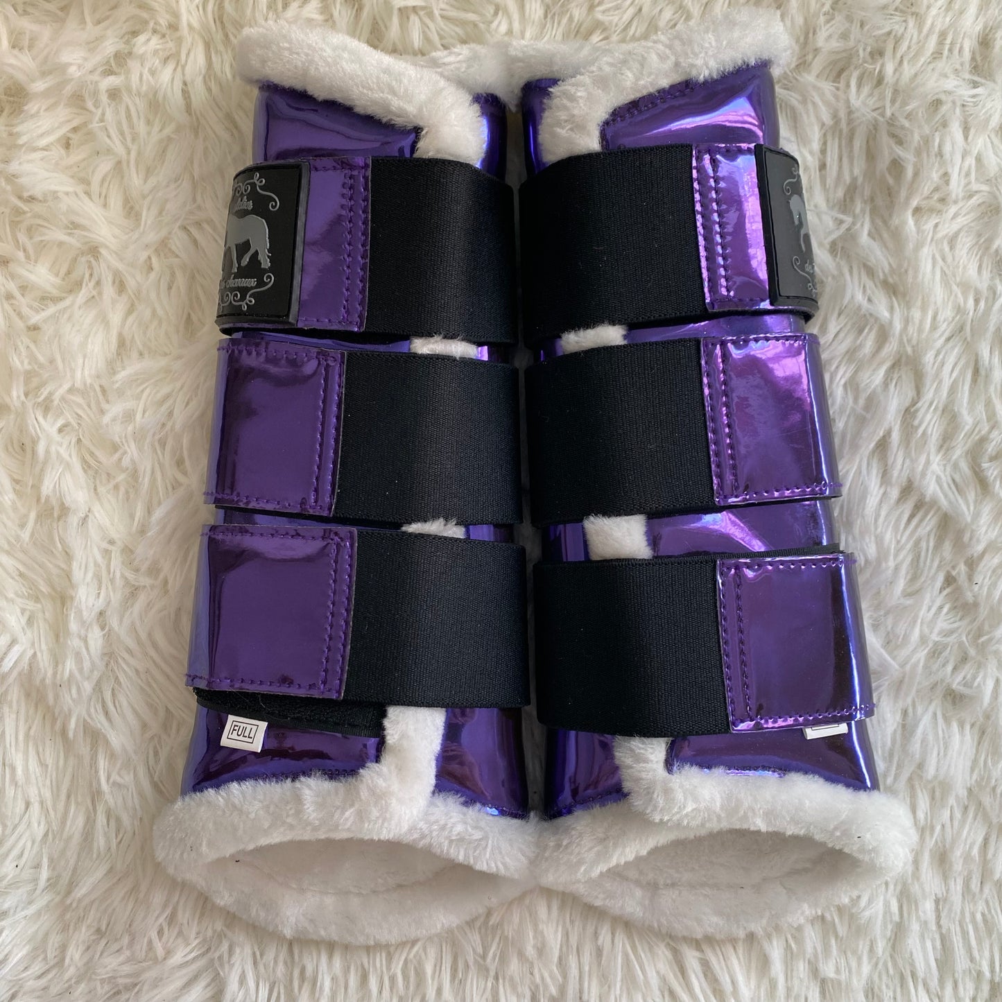 Stinchiere viola metallizzate