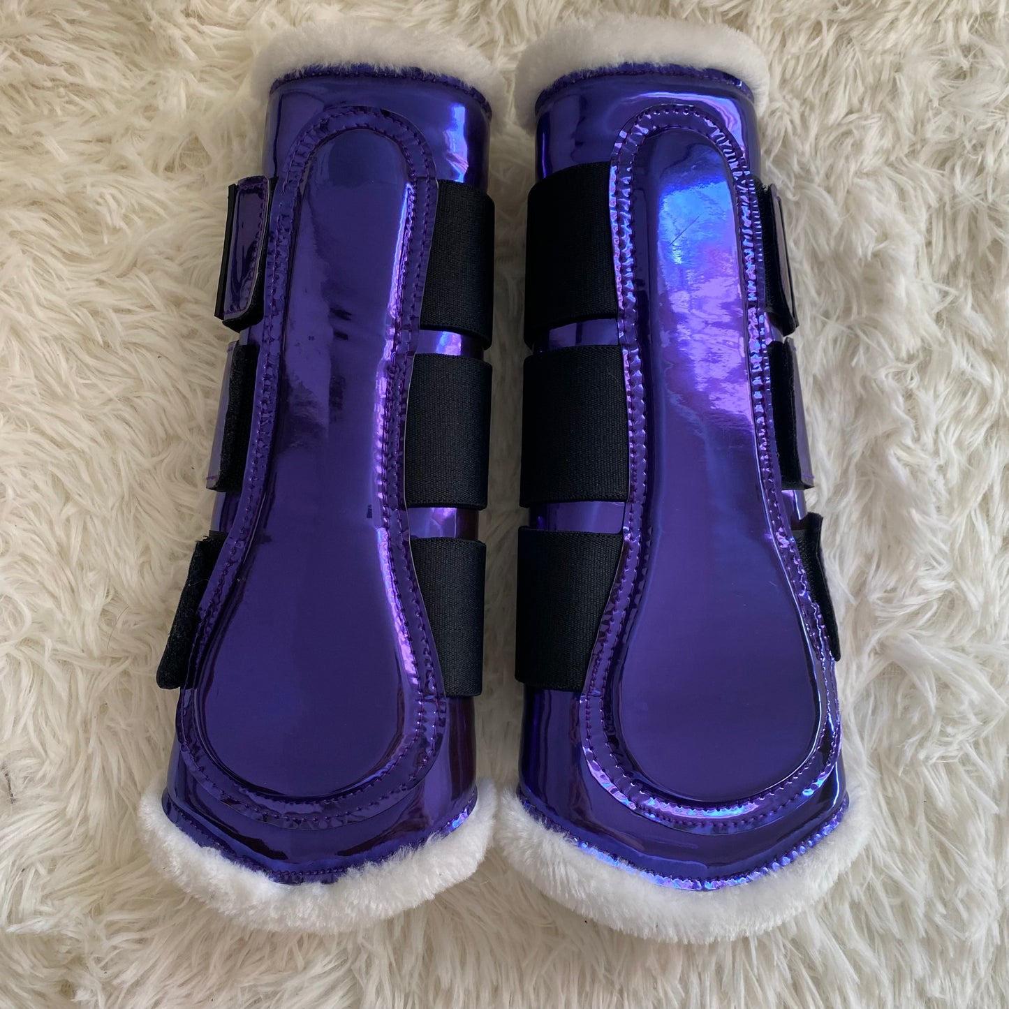 Stinchiere viola metallizzate