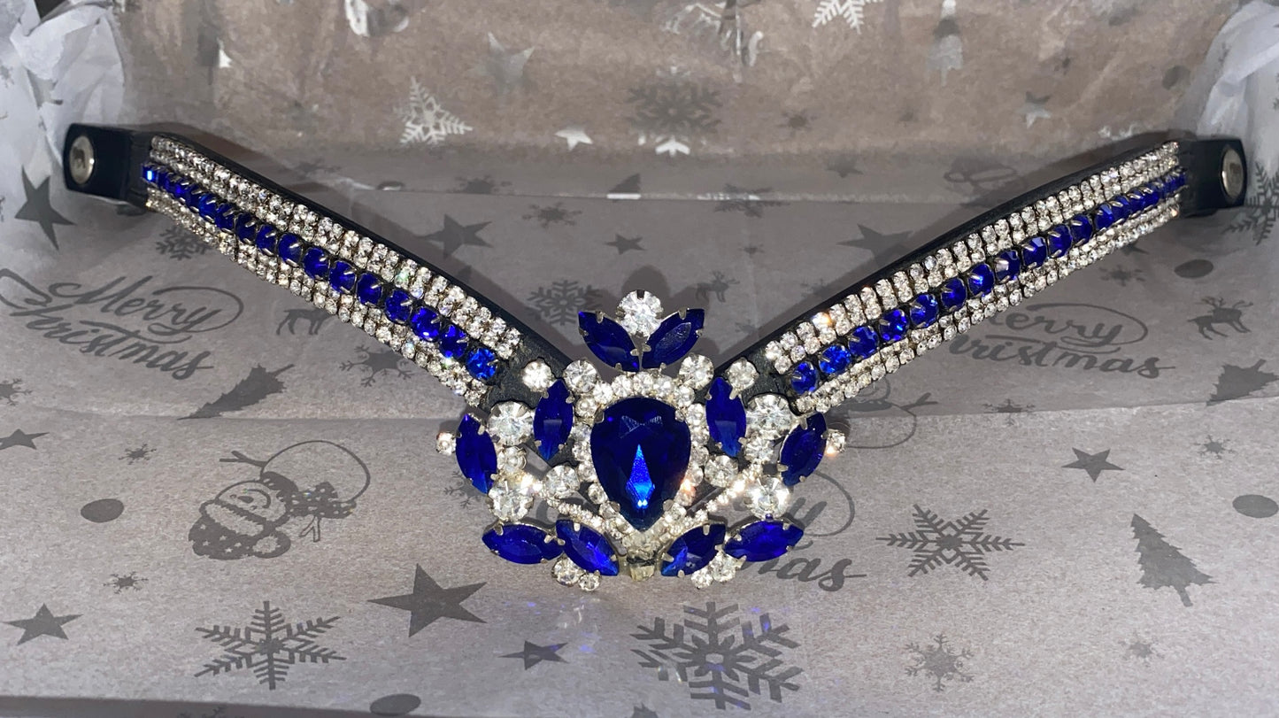 Frontalino diamante blu