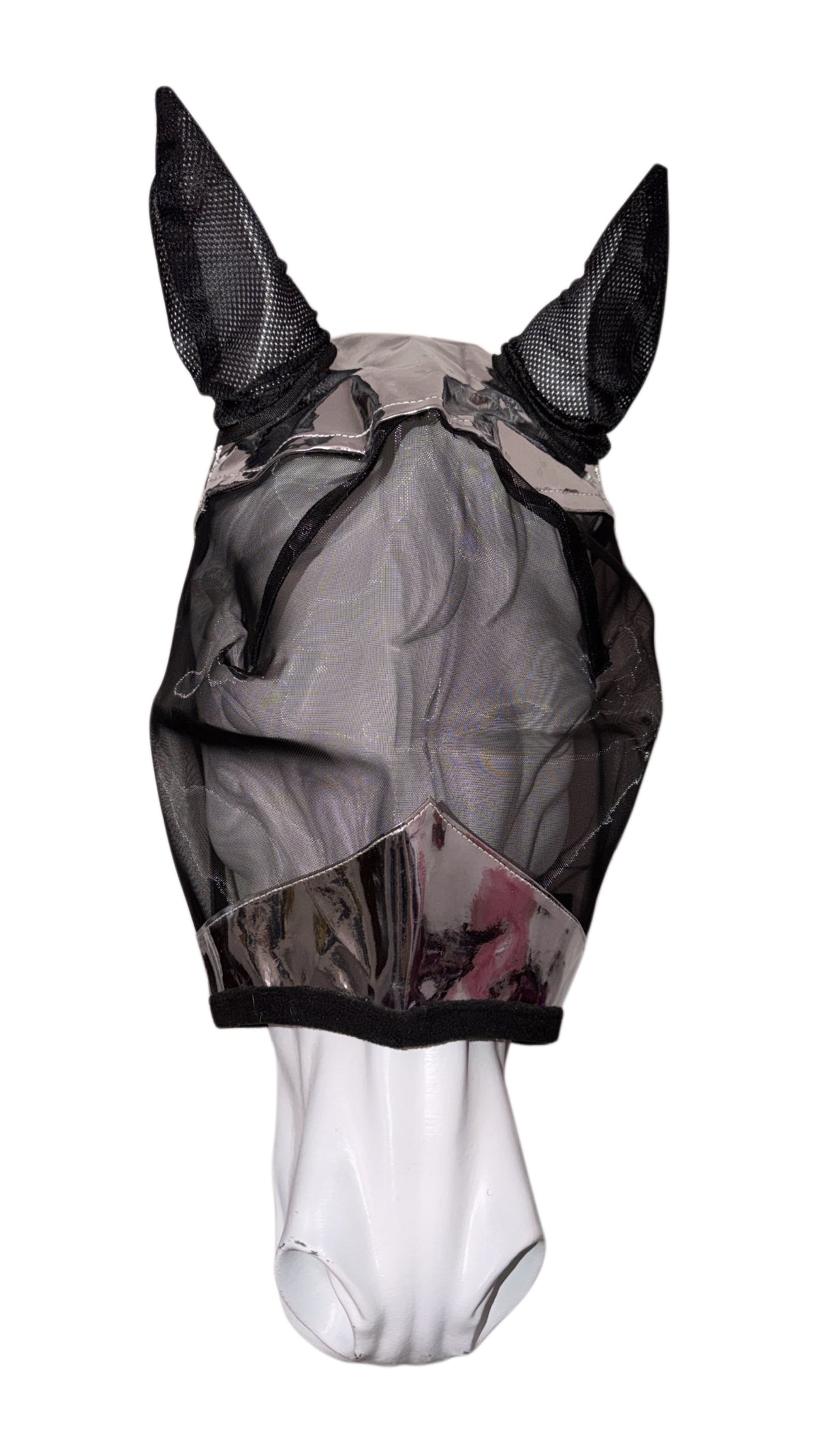 Fly-mask silver metallic