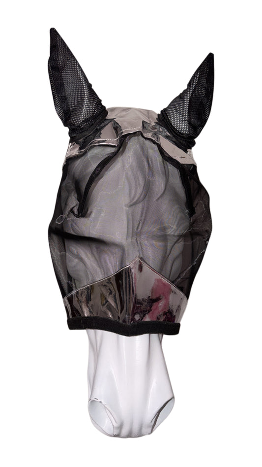 Fly-mask silver metallic