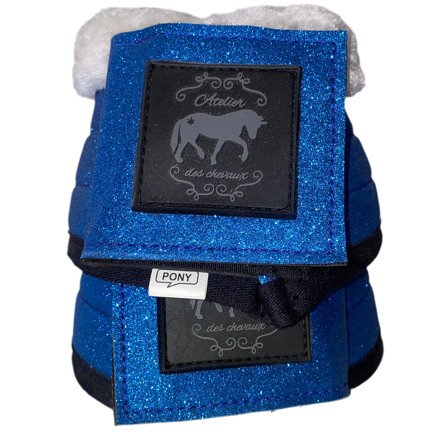 Paraglomi blu elettrico glitter