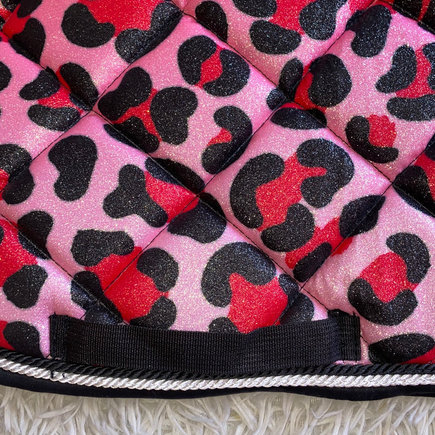 Sottosella da dressage Leopardato rosa