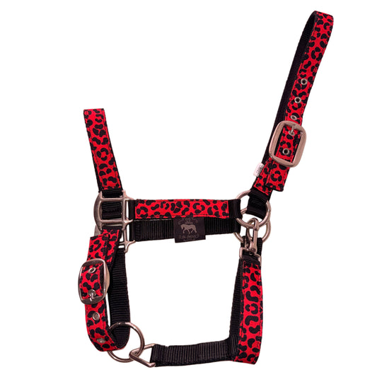 Halter leopard fuchsia glitter