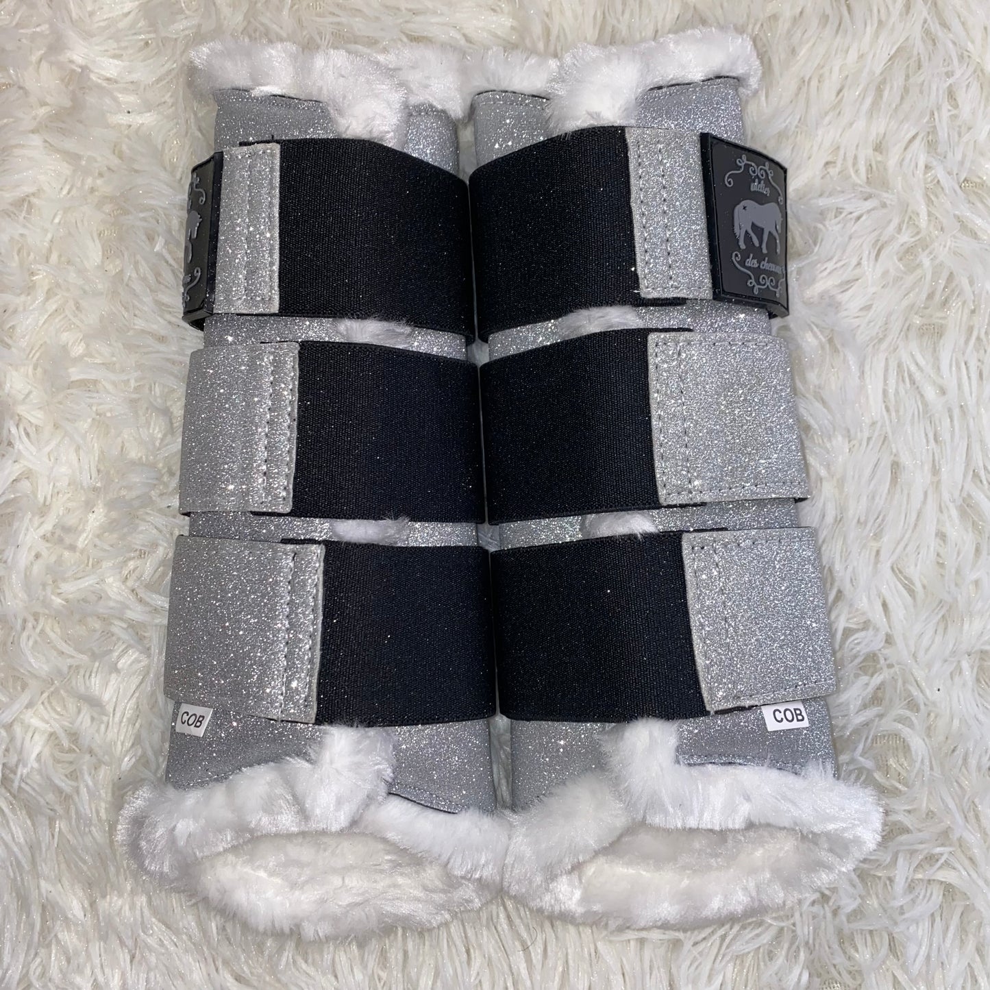 Stinchiere argento glitter