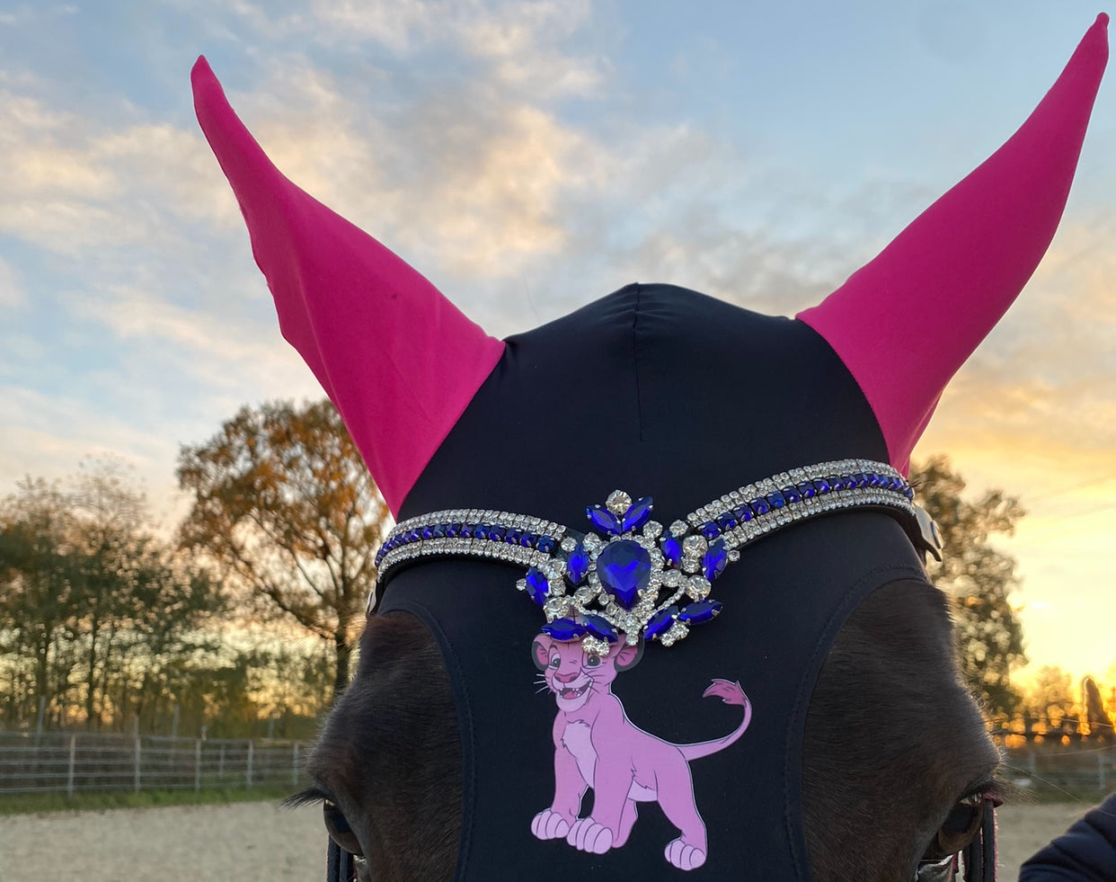 Frontalino diamante blu