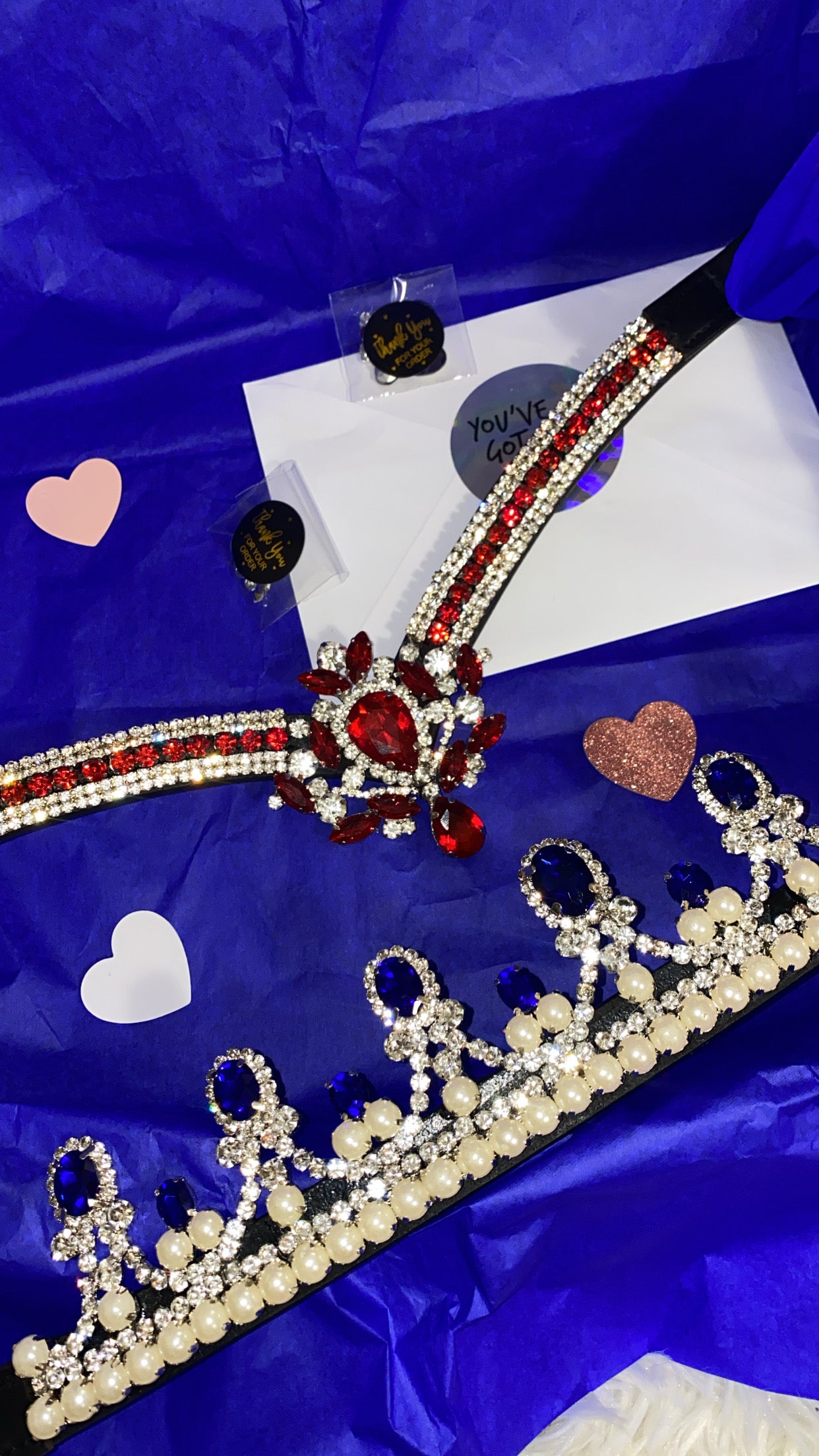 Frontalino Corona blu