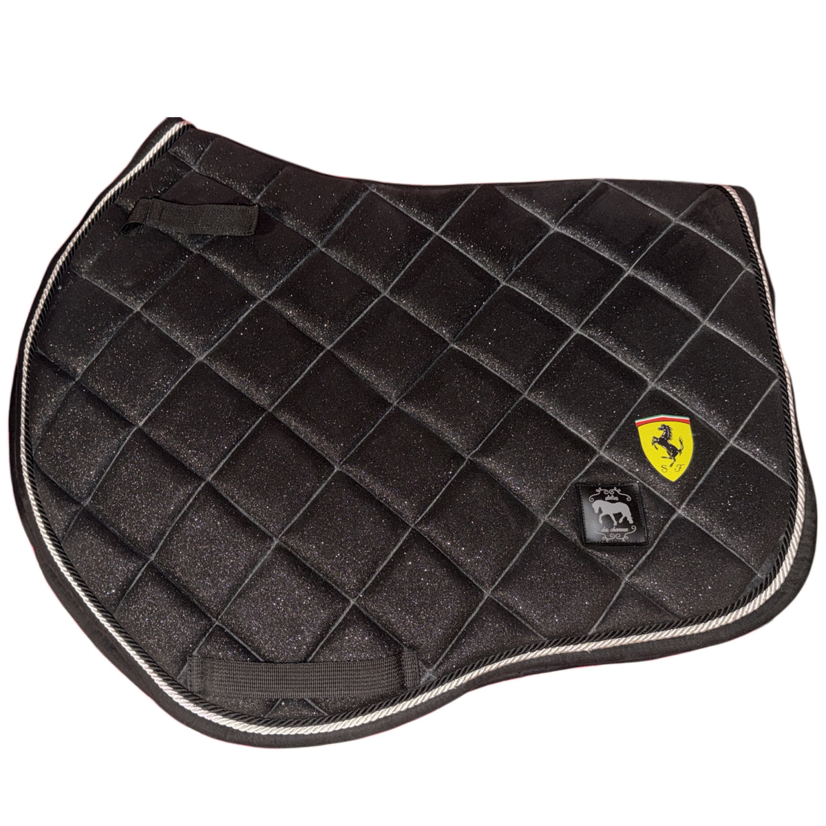 Saddlepad showjumping black glitter