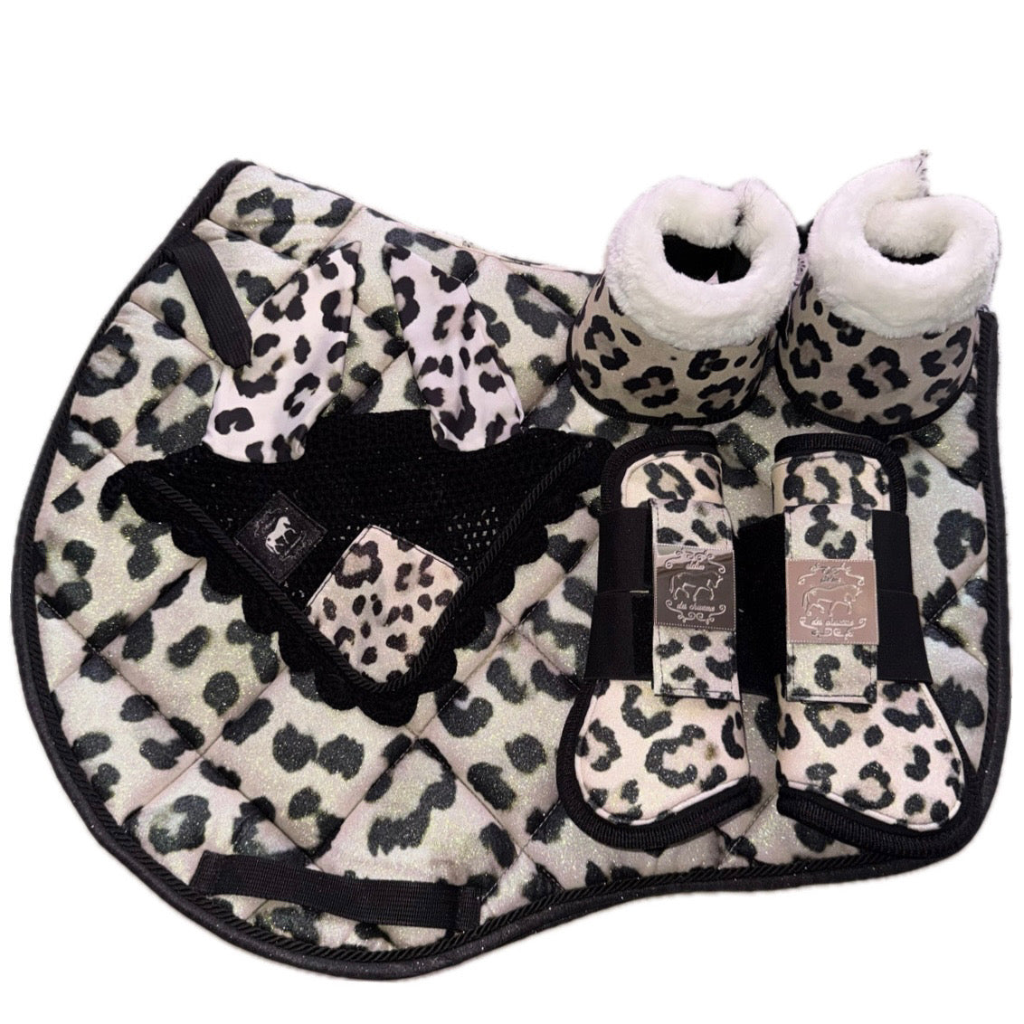 Set showjumping leopard glitter