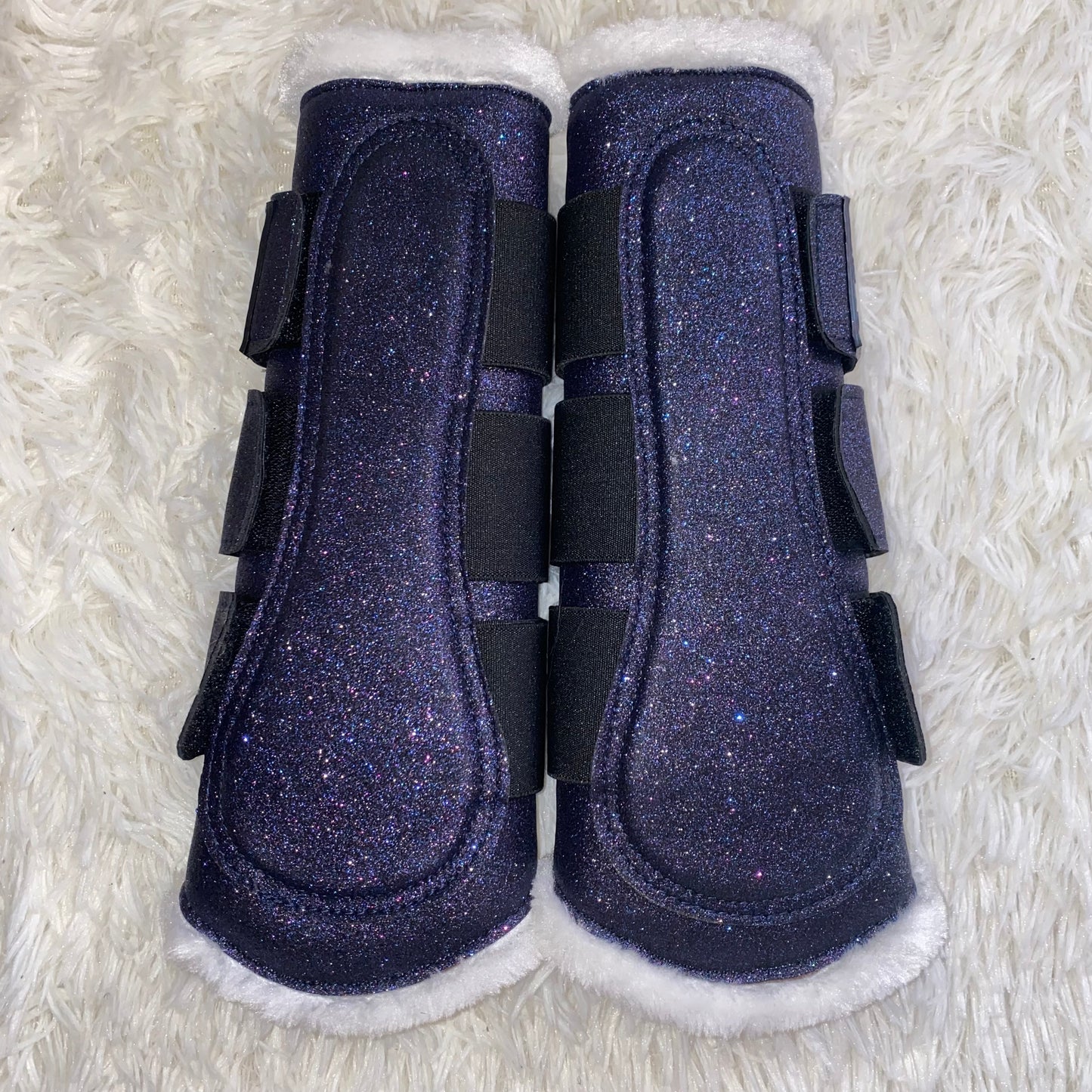 Stinchiere blu scuro glitter