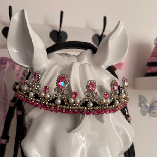 Browband crown fucsia