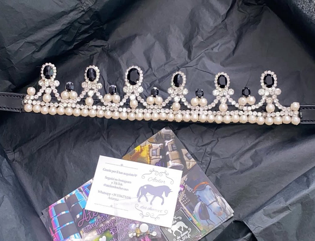 Frontalino corona nero