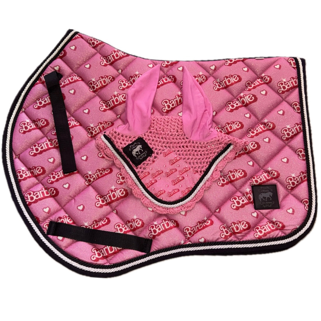 Saddlepad showjumping and bonnet glitter