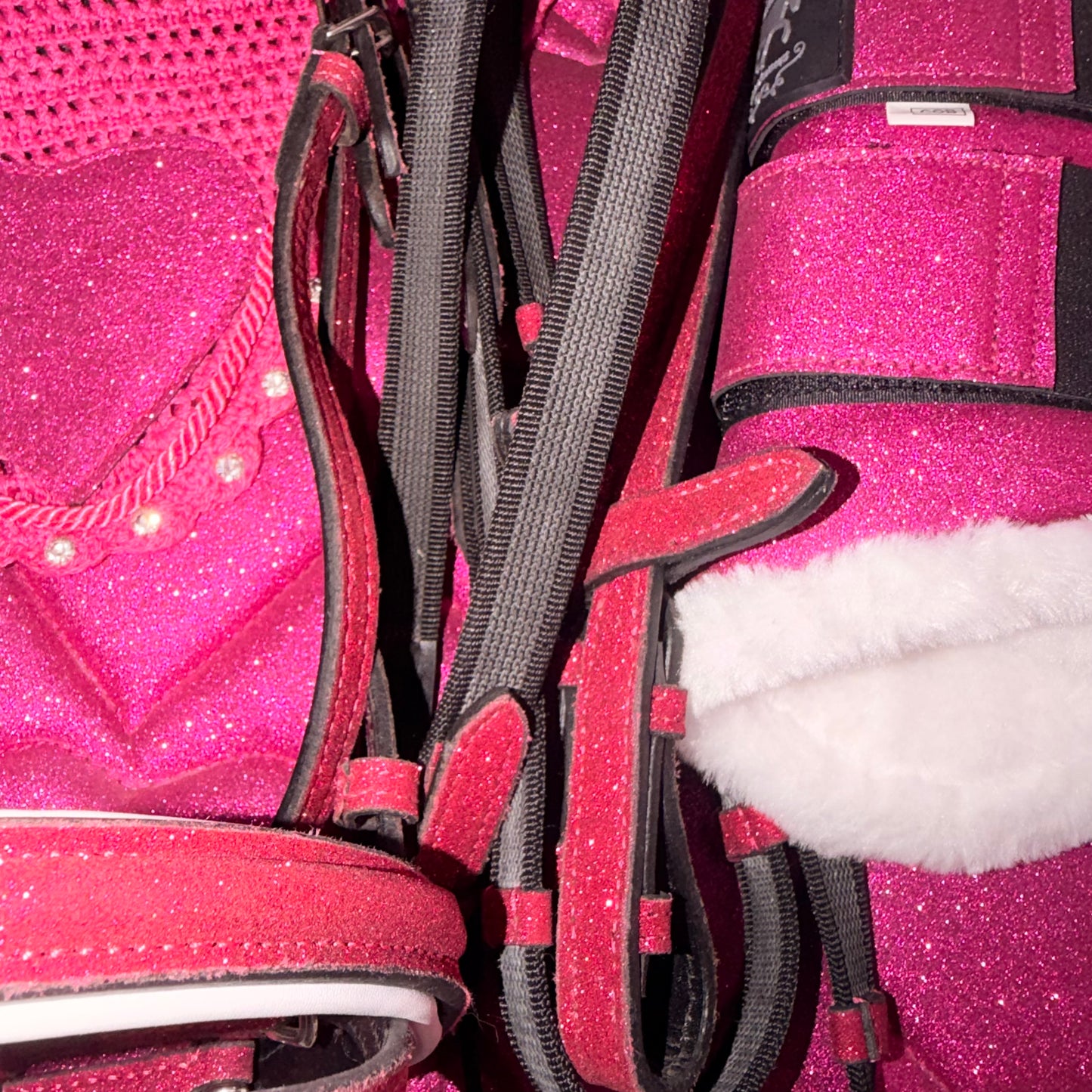 Set showjumping pink glitter
