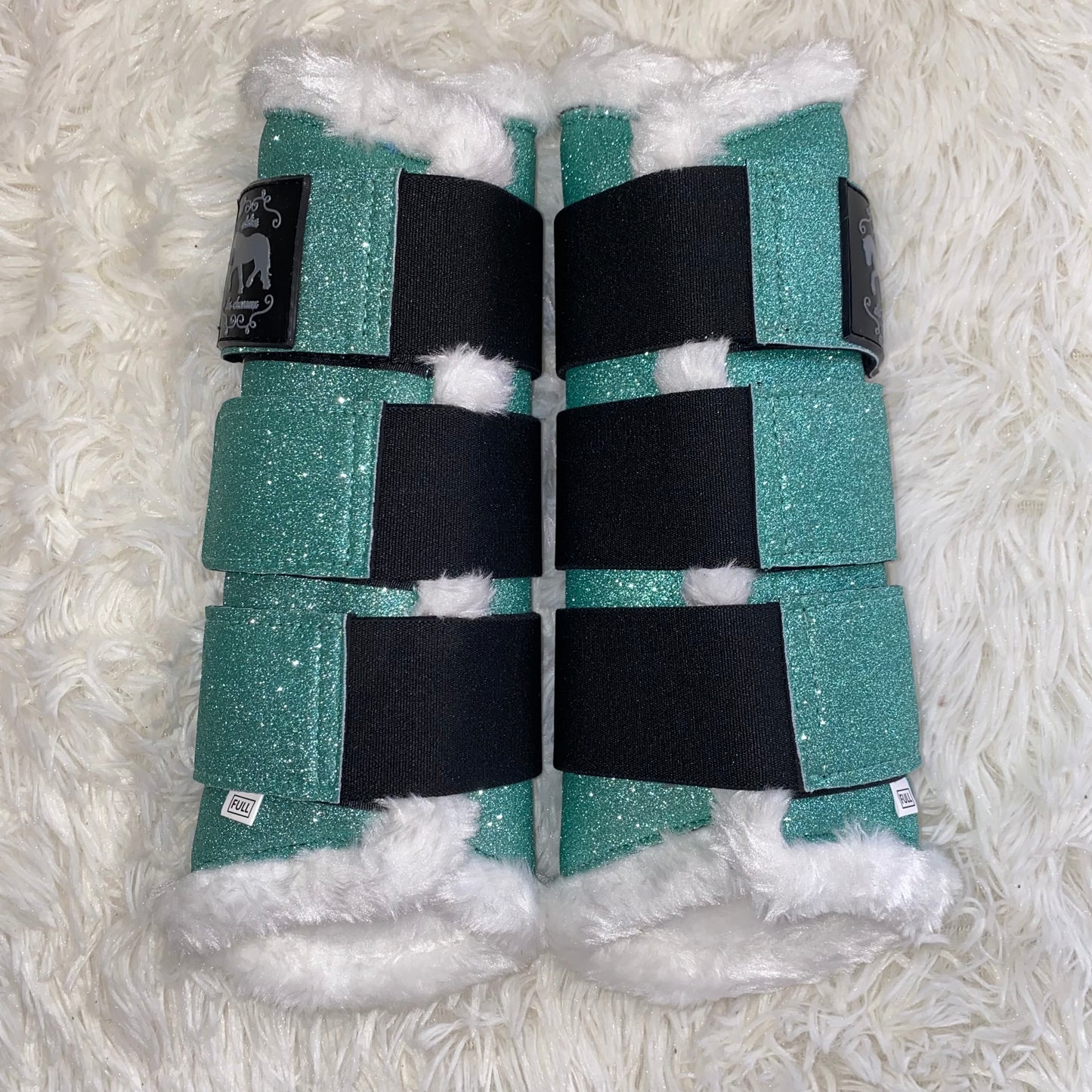 Stinchiere verde acqua glitter