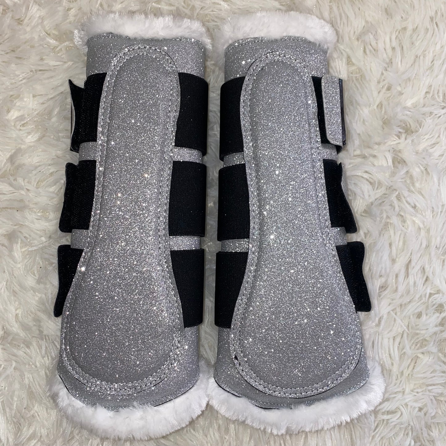 Stinchiere argento glitter