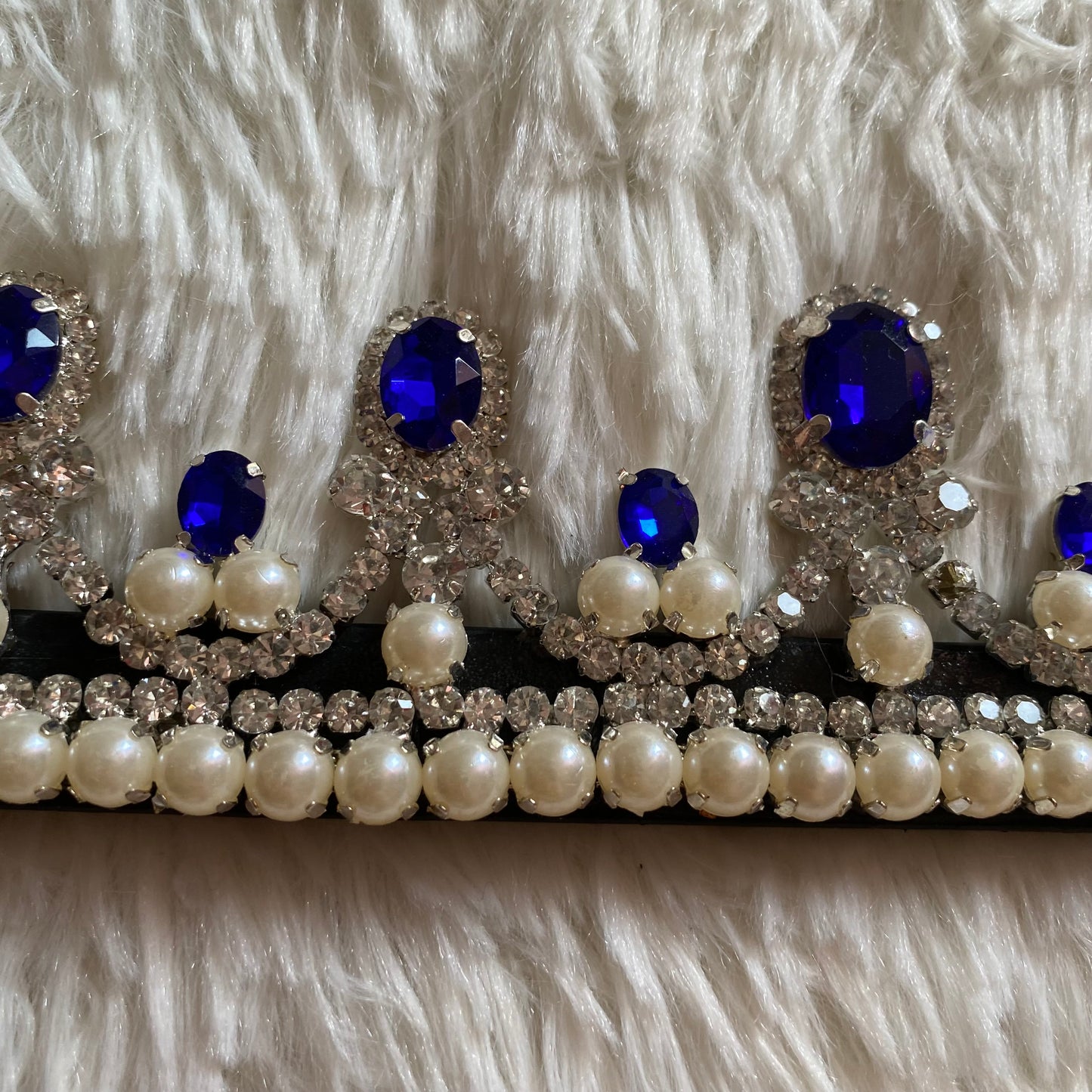 Frontalino corona blu