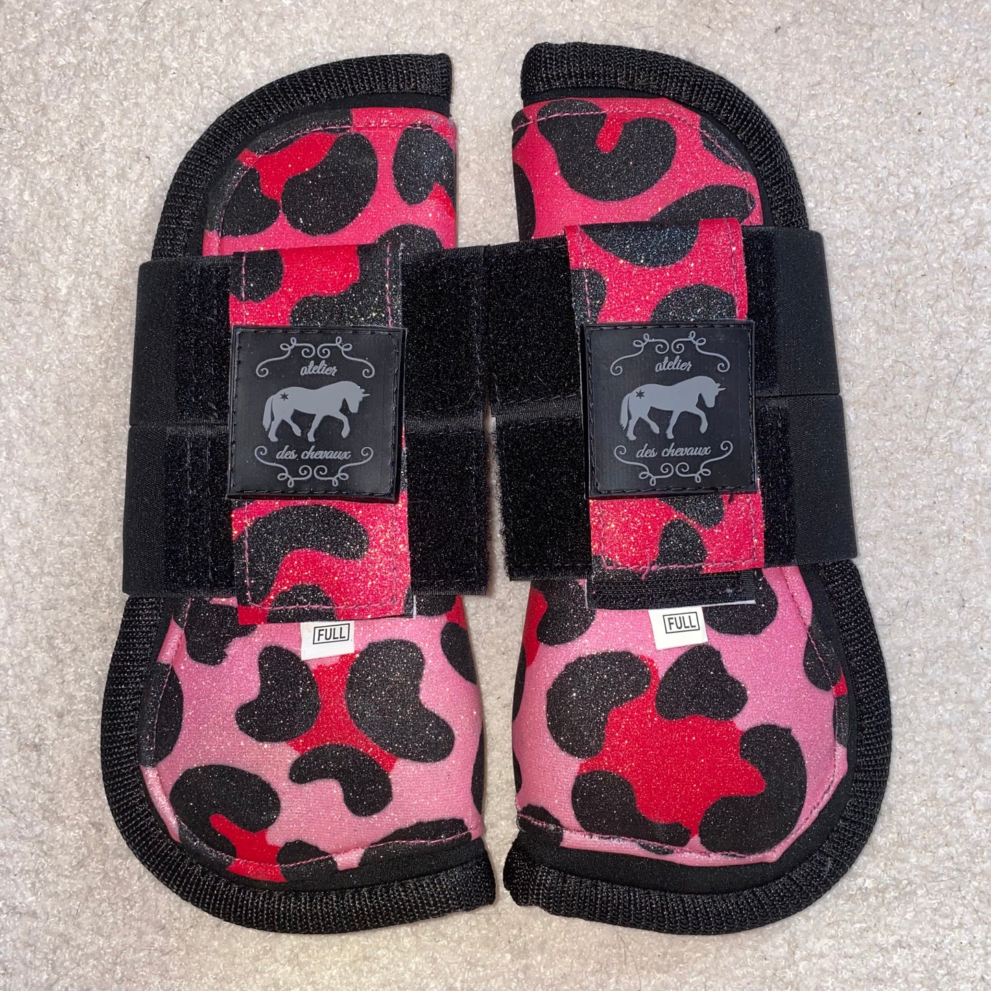 Stinchiere leopardate rosa glitter