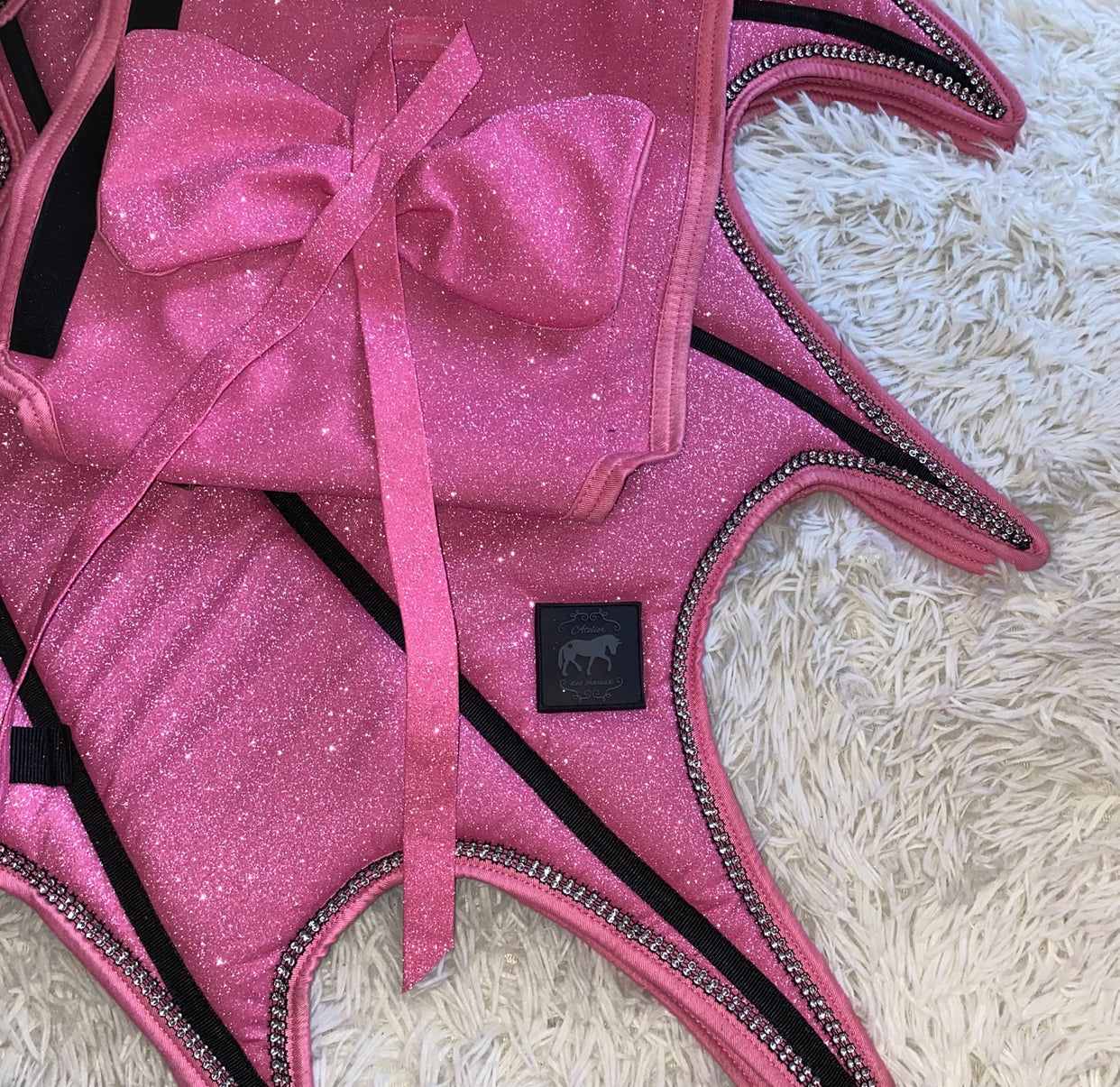 Set unicorno rosa glitter