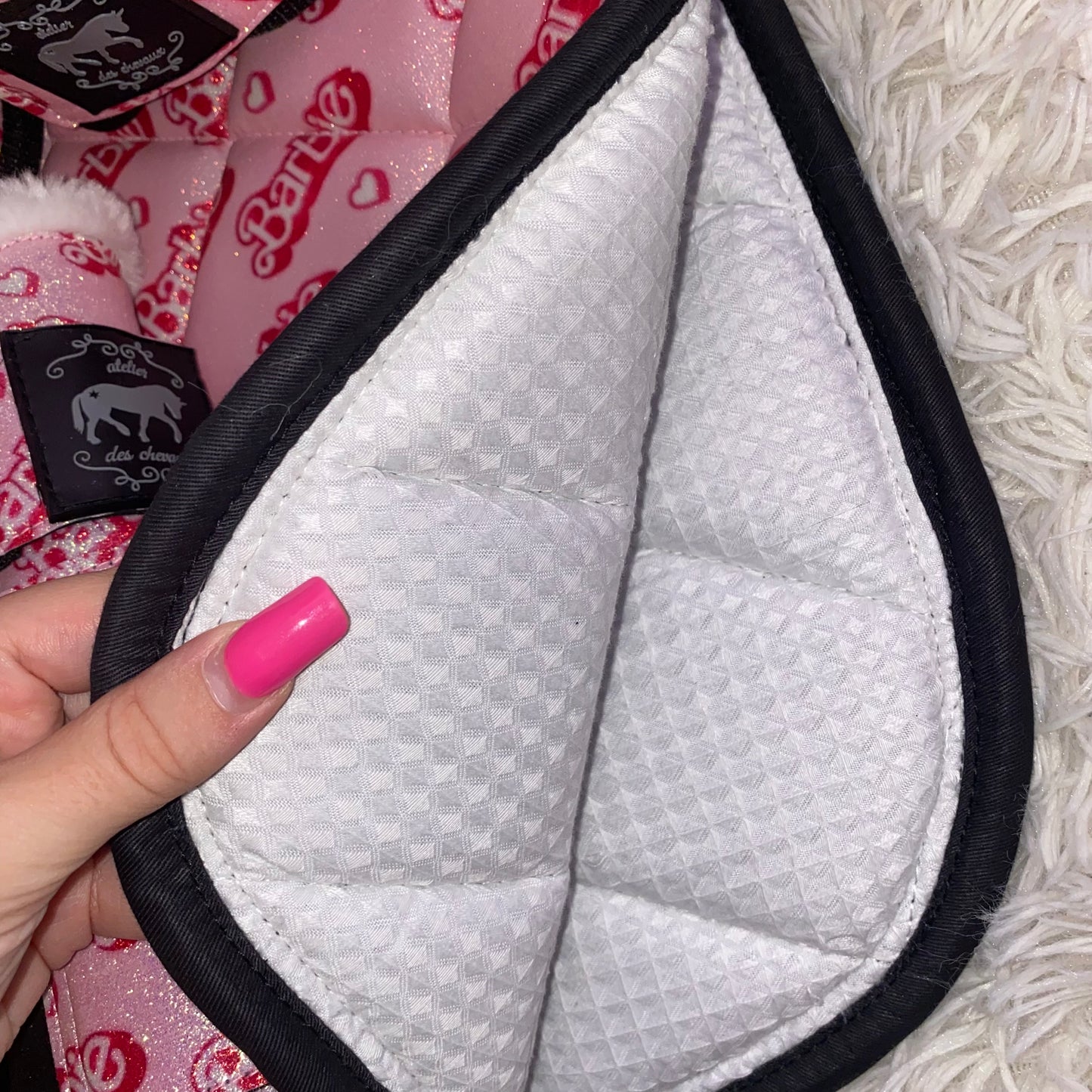 Completo da salto BARBIE rosa chiaro glitter