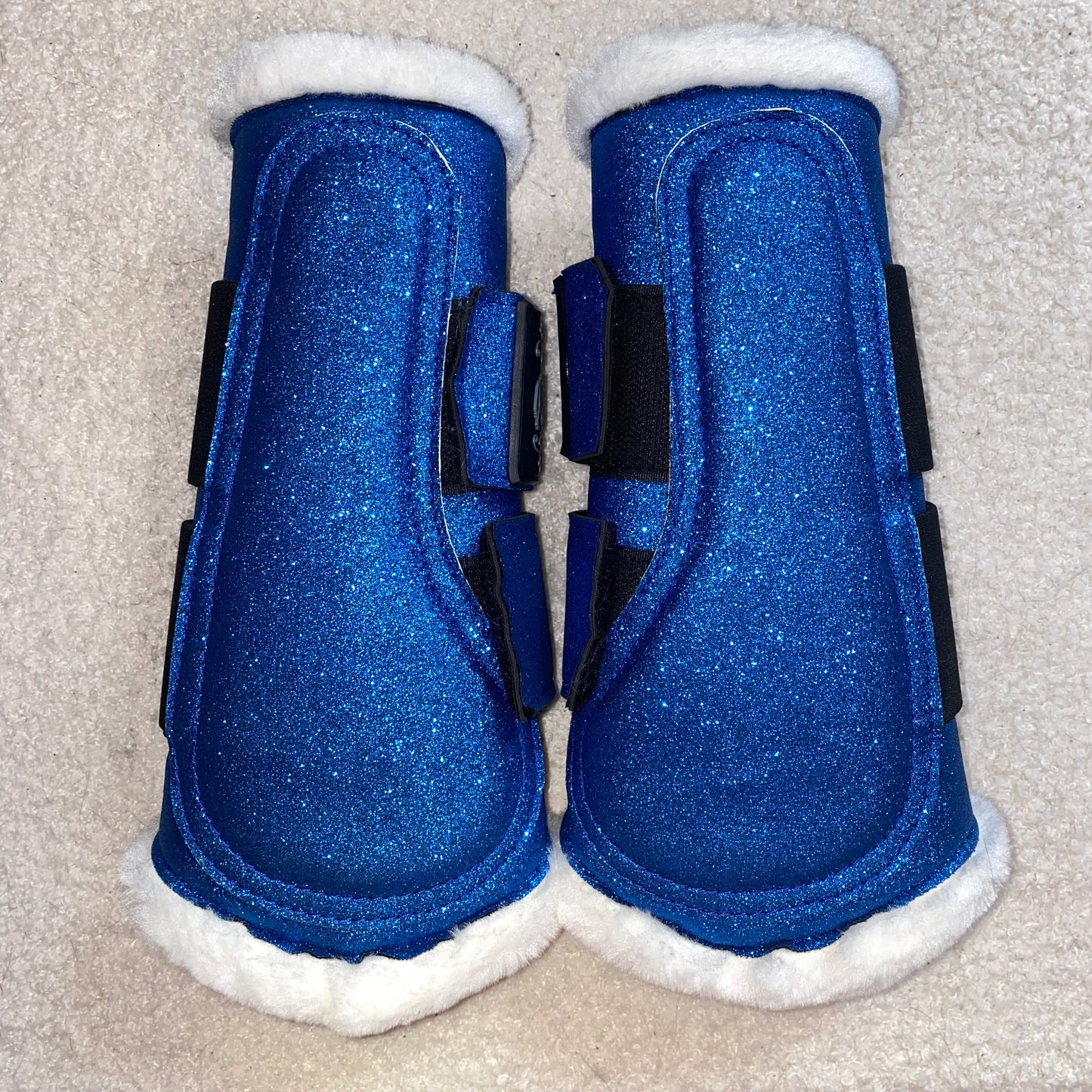 Stinchiere blu elettrico glitter