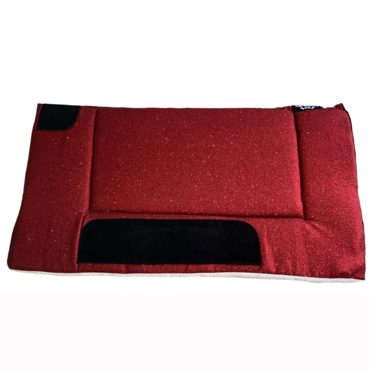 Sottosella Glam Western rosso glitter