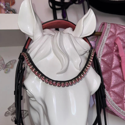Bridle with glitter brown