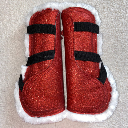 Stinchiere rosse glitter