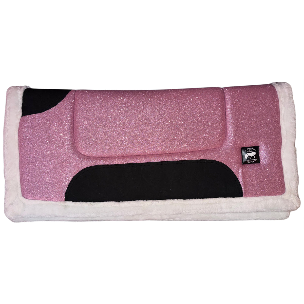 Saddlepad Western Light Pink Glitter