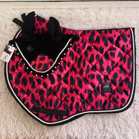 Sottosella e cuffietta fucsia leopardato 🐆🩷