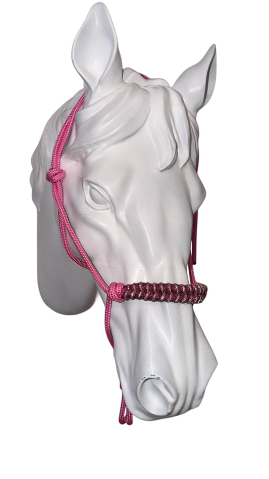 Rope halter pink glamour