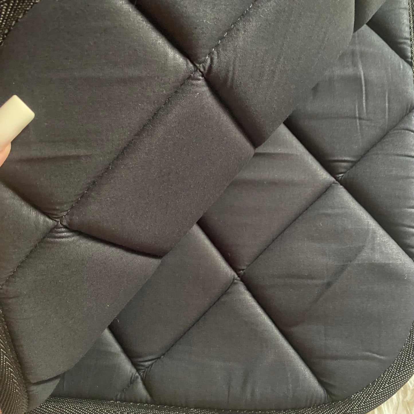 Sottosella e cuffietta da salto Viola glitter