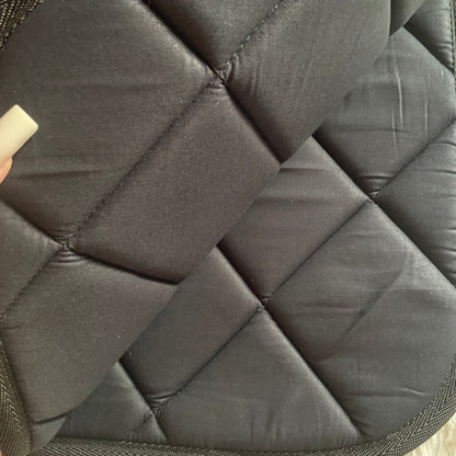 Sottosella e cuffietta da salto Viola glitter