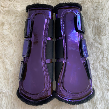 Stinchiere viola metallizzate