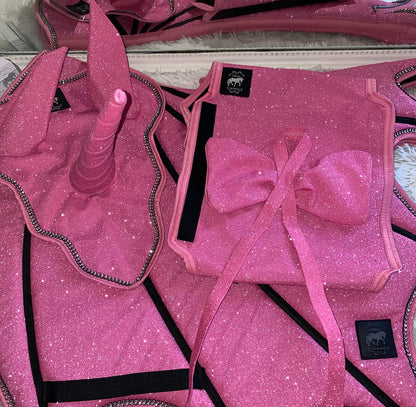 Set unicorno rosa glitter