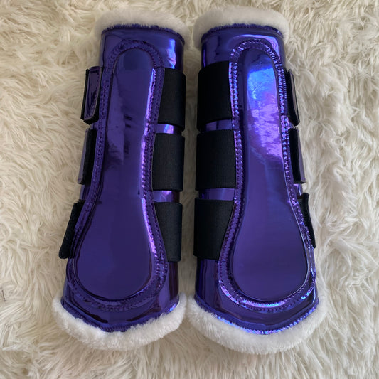 Stinchiere viola metallizzate