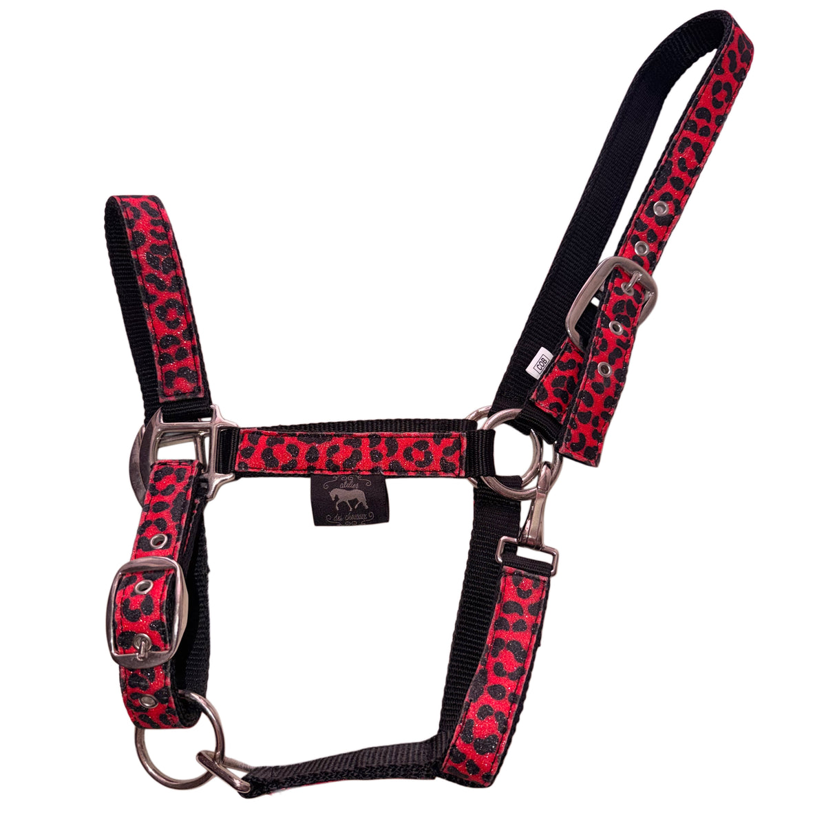 Halter leopard fuchsia glitter