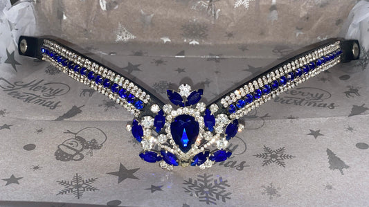 Frontalino diamante blu