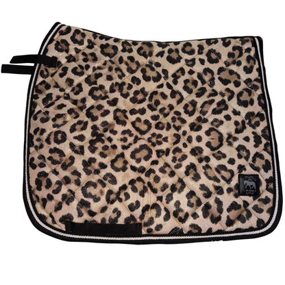 Saddlepad Leopard brown glitter