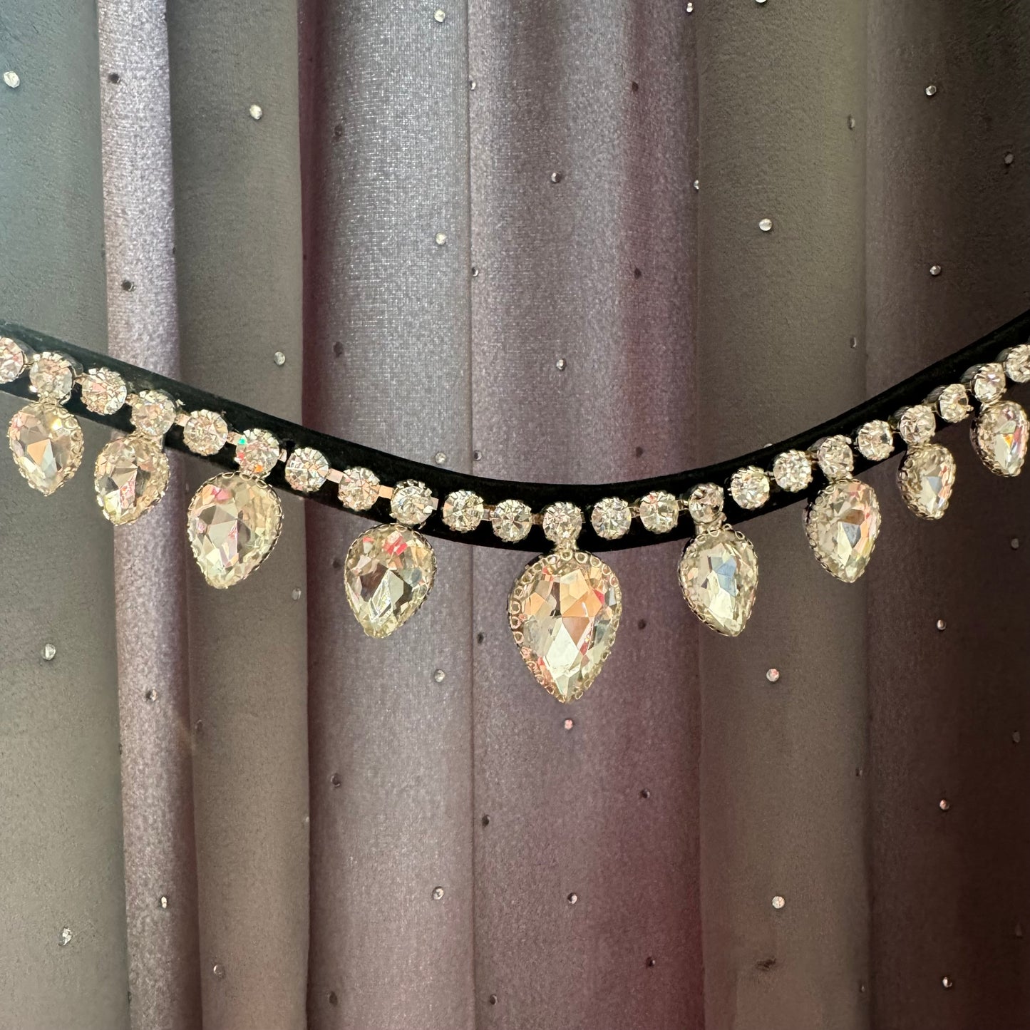 Frontalino a goccia argento