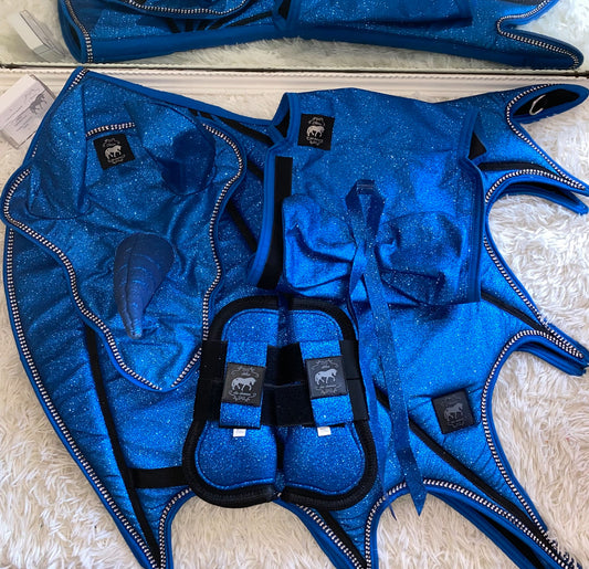 Set unicorno blu elettric glitter 💙