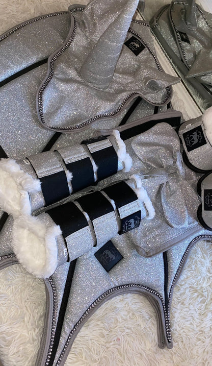 Set unicorno silver glitter 🩶