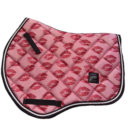 Saddlepad showjumping with kiss glitter