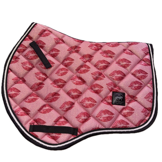 Saddlepad showjumping with kiss glitter