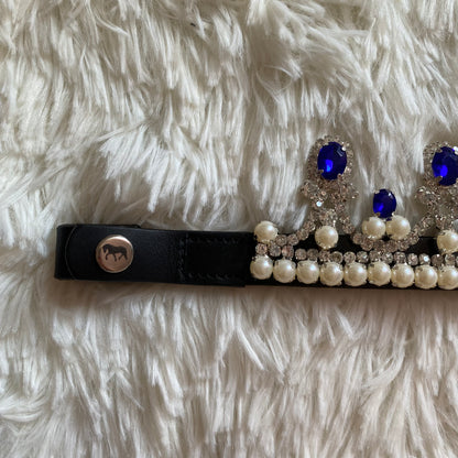Frontalino corona blu