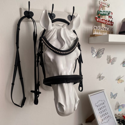 Sparkle Black Bridle with Reins