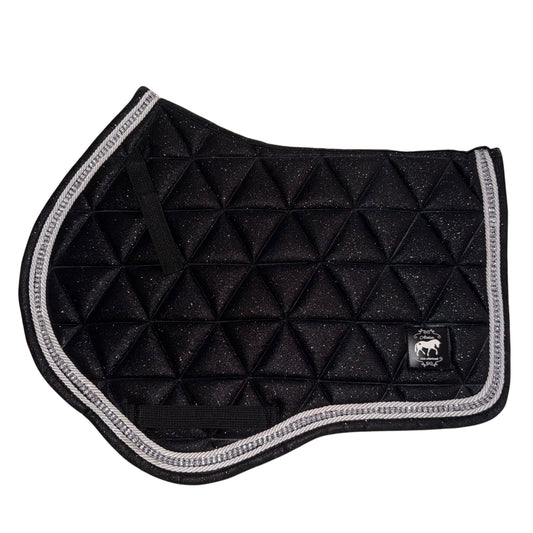 Saddlepad showjumping black glitter