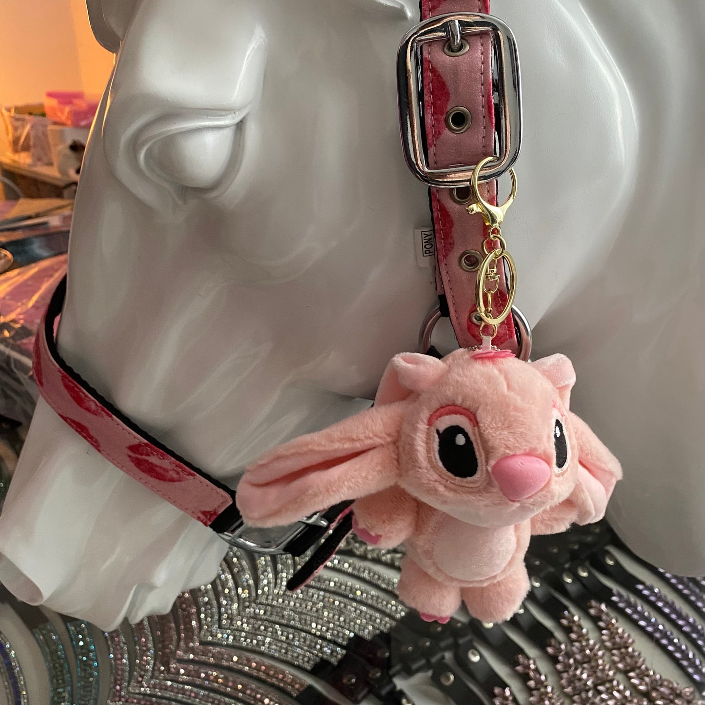 Stitch rosa peluche decorativo